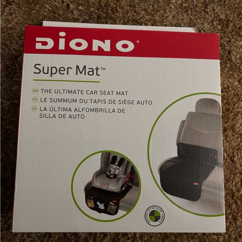 Diono Super Mat Car Seat Protector - Black